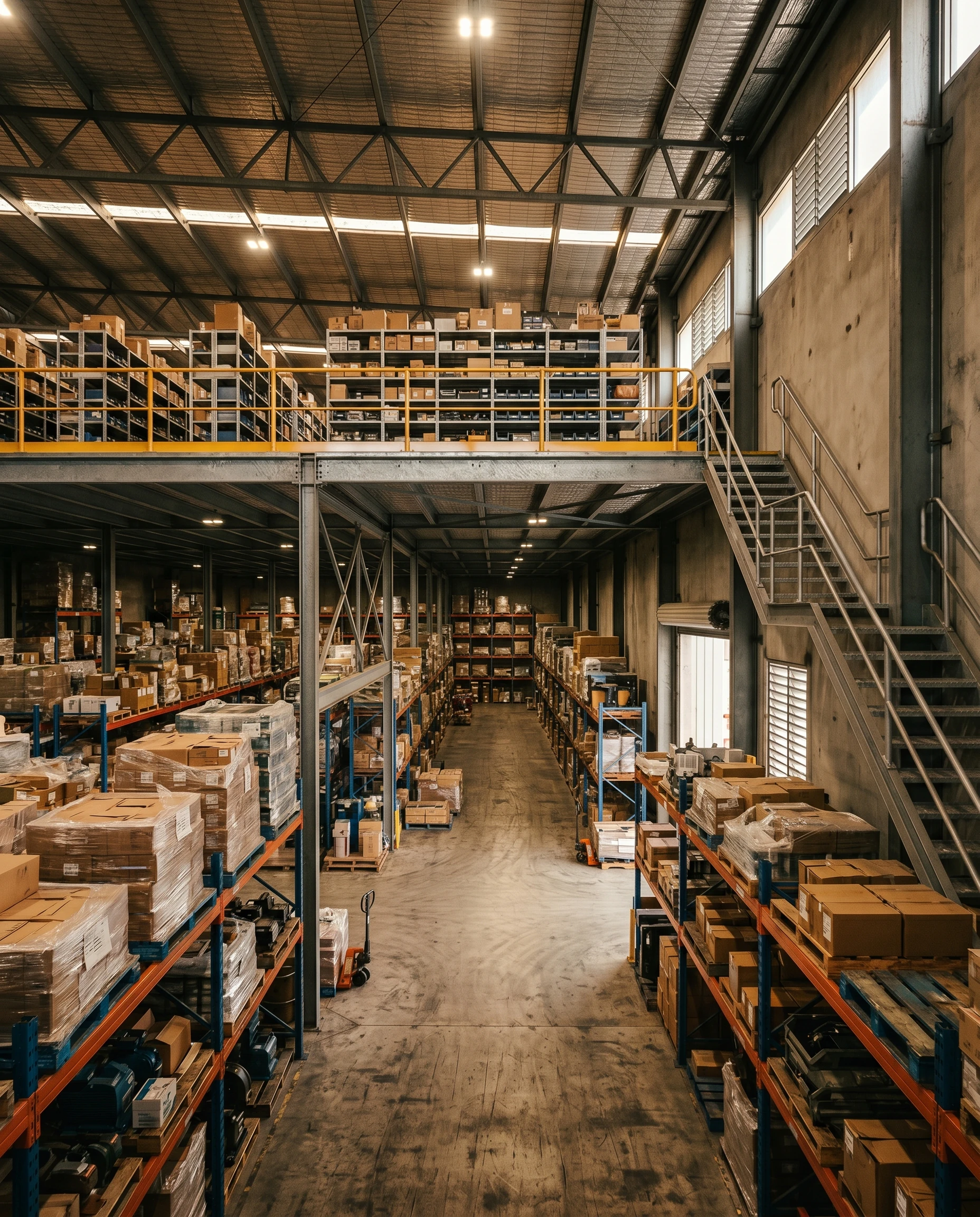 Retail mezzanine shop floor